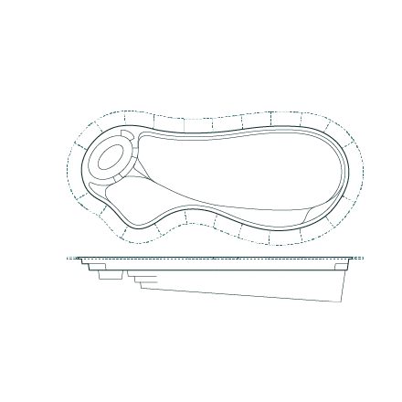the Falls pool schematic